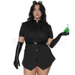 Plus Size Four-Piece Steampunk Scientist Costume Set